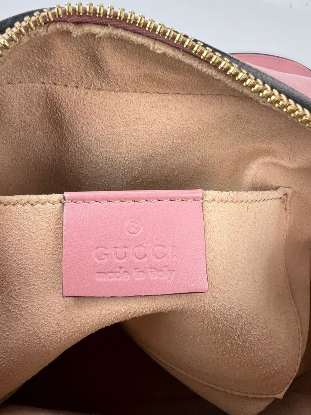 Gucci Guccissima Camera Pink Leather Crossbody Bag - Picture 8 of 15